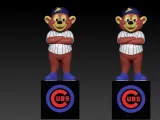 MLB - CLARK - Chicago Cubs mascot statue-2
