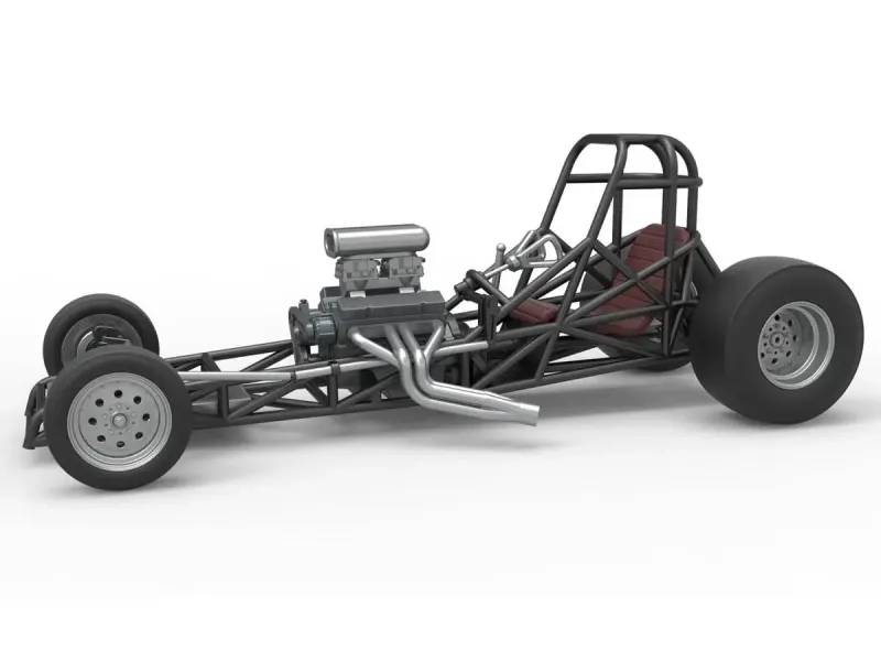 Vintage Front engine dragster Base Version 4 Scale 1:25