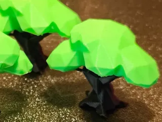 Tiny low poly oak tree