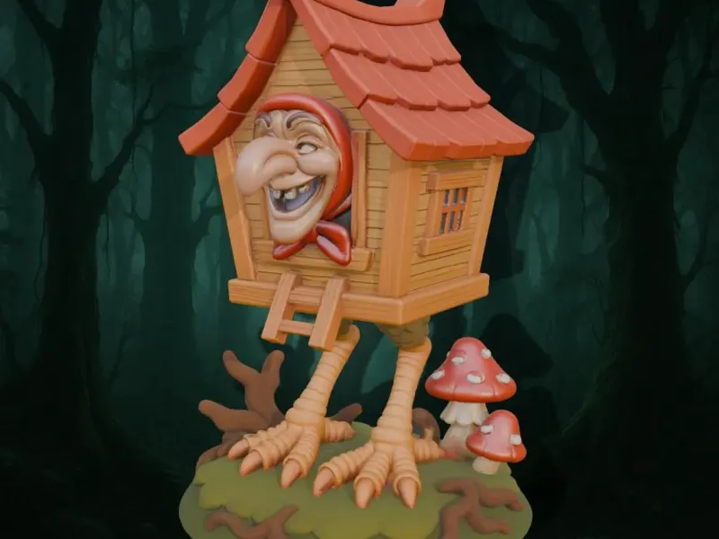 Baba Yaga’s Walking Hut on Chicken Legs STL