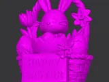 Happy Easter Basket Bunny-0