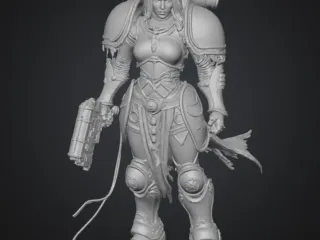 Female warrior of the wasteland