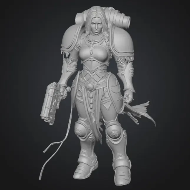 Female warrior of the wasteland
