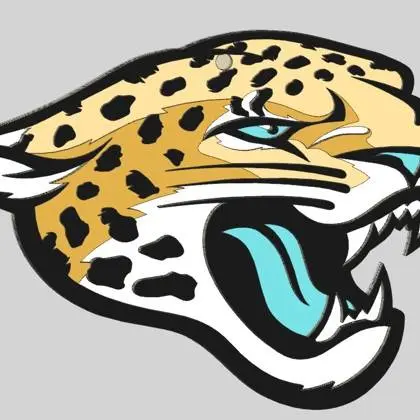 Jacksonville Jaguars. in layers to be able to print in color