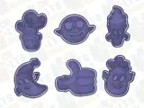 Stickers cookie cutter set of 6-0
