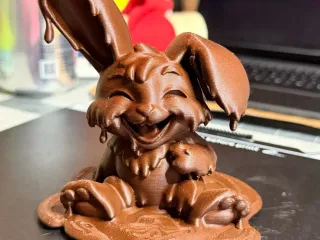 Melting Chocolate Bunny Rabbit