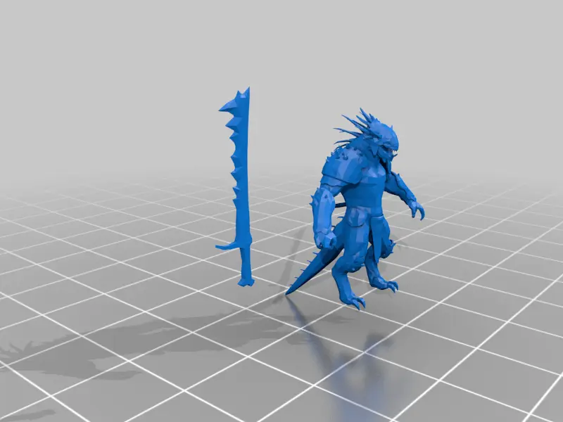 Free Characters & Creatures STL Download - lizardmen - fantasy - tmby ...