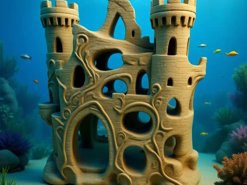 Aquarium Castle 3D Print Model   STL y 3MF