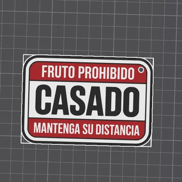 llavero "fruto prohibido"