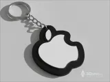 Apple logo keychain-2