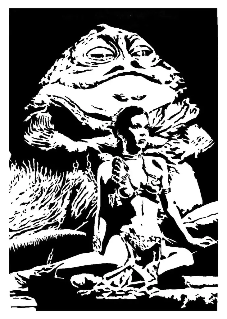 Jabba der Hutte Schablone