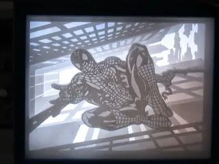 spiderman lightbox (shadow box)