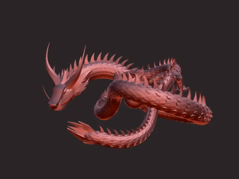 Model de dragon