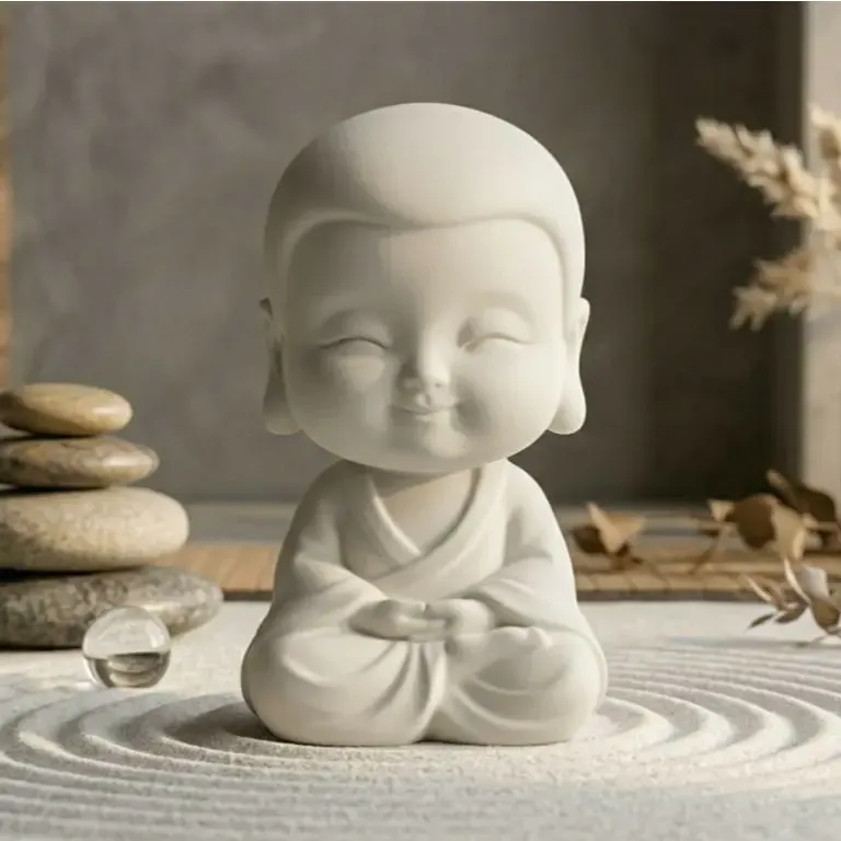 Adorable Buda Chibi - STL de Jardín Zen Pacífico