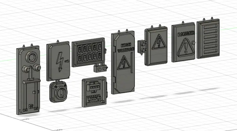 Home Appliance Accessories STL Download - 1/18 ENSEMBLE DE MODULE ...