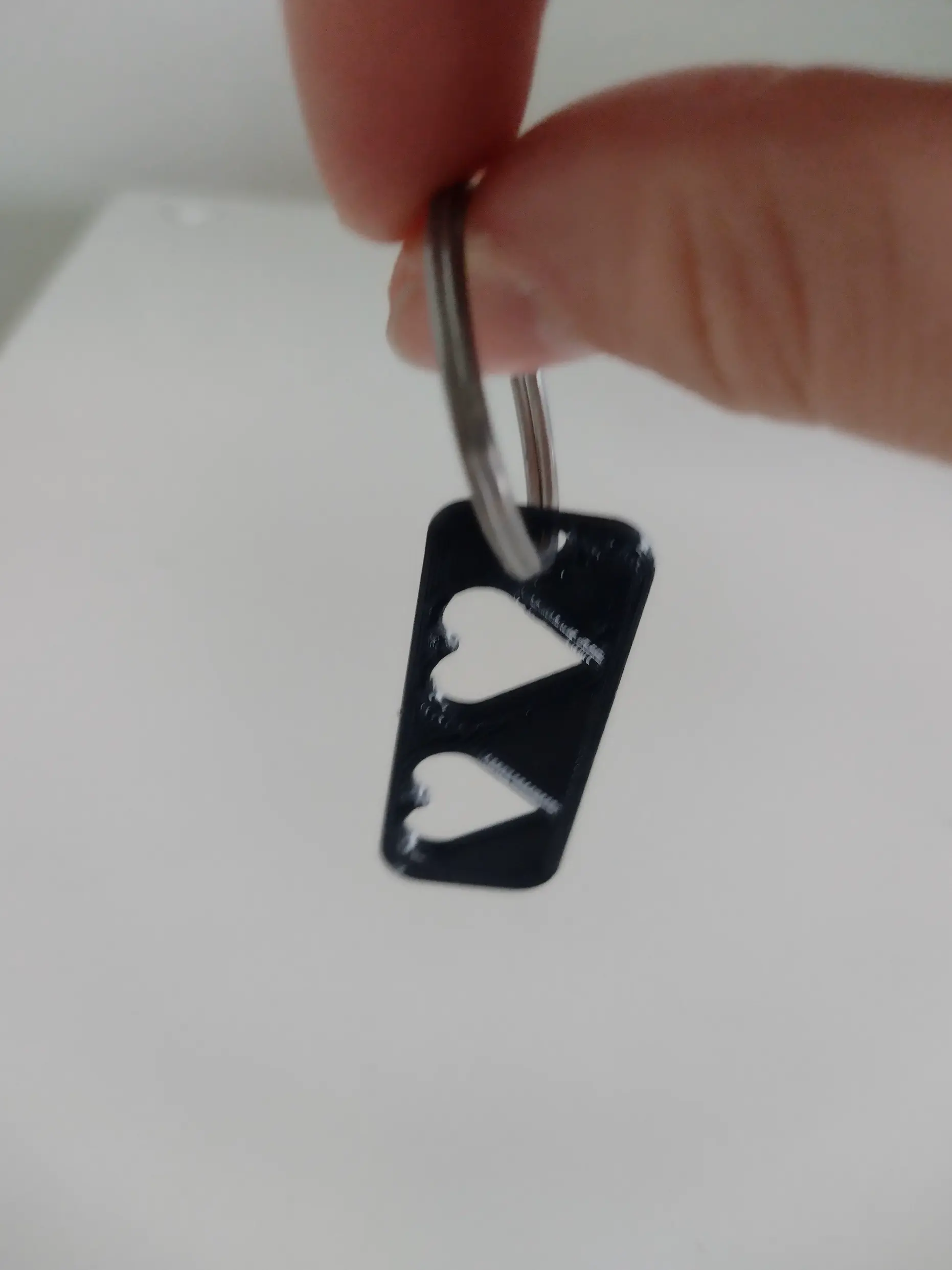 Valentines Hearts Keyring
