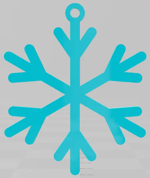 EASY TO PRINT, SNOWFLAKE, CHRISTMAS ORNAMENT 8, ORNAMENTS
