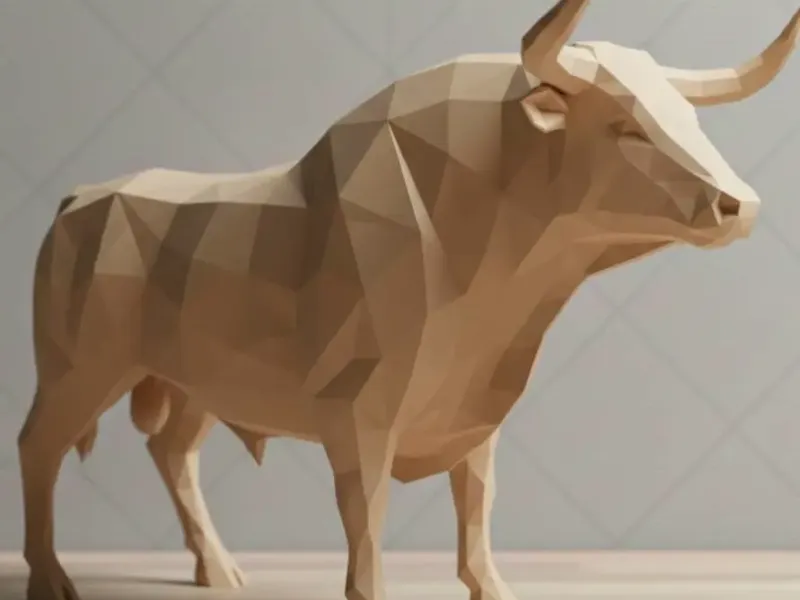 Stier - low poly