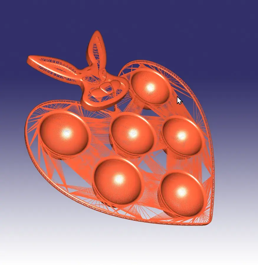 Easter bunny egg palette