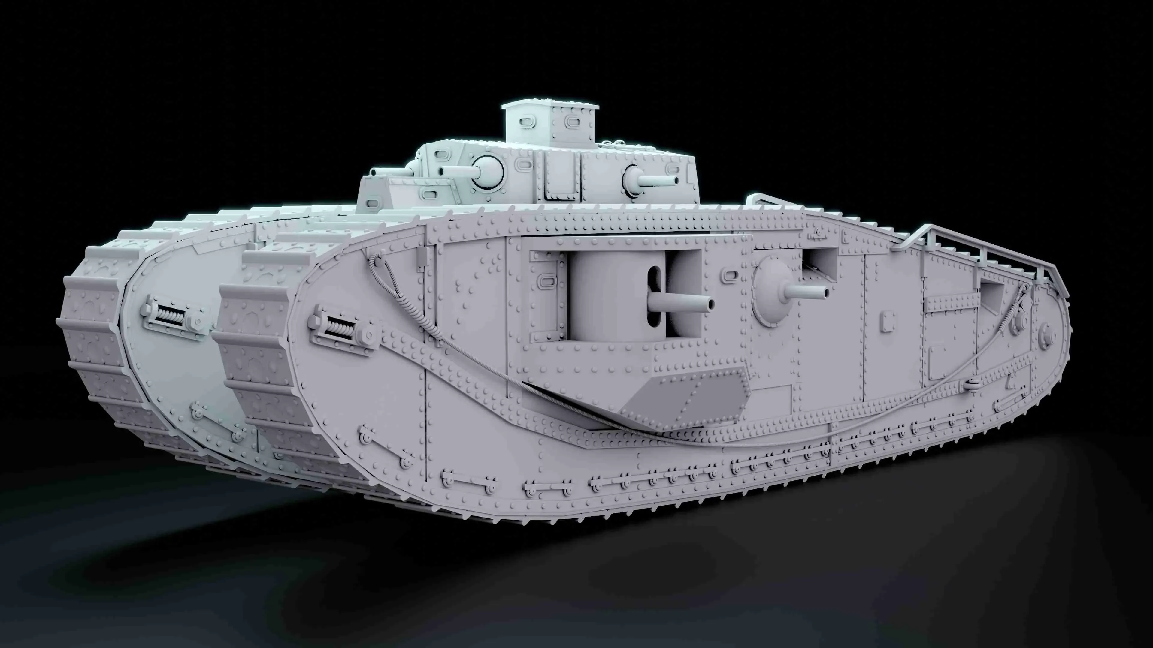 British Mk VIII Liberty 25 & 28 mm Scale Model Tank
