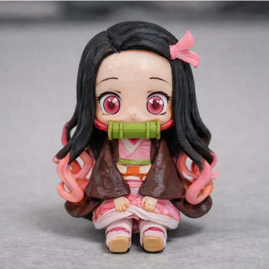 🌸 Blossom Guardian – Chibi Anime Figurine 🎎