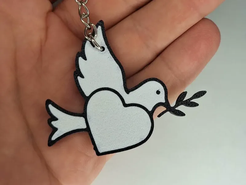 Dove keychain
