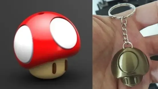 Mushroom Mario Keychain