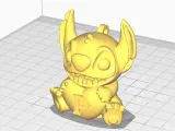 Stitch P Keychain-2
