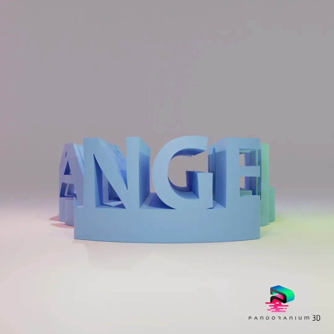 3D WORD SHAPE - ANGEL