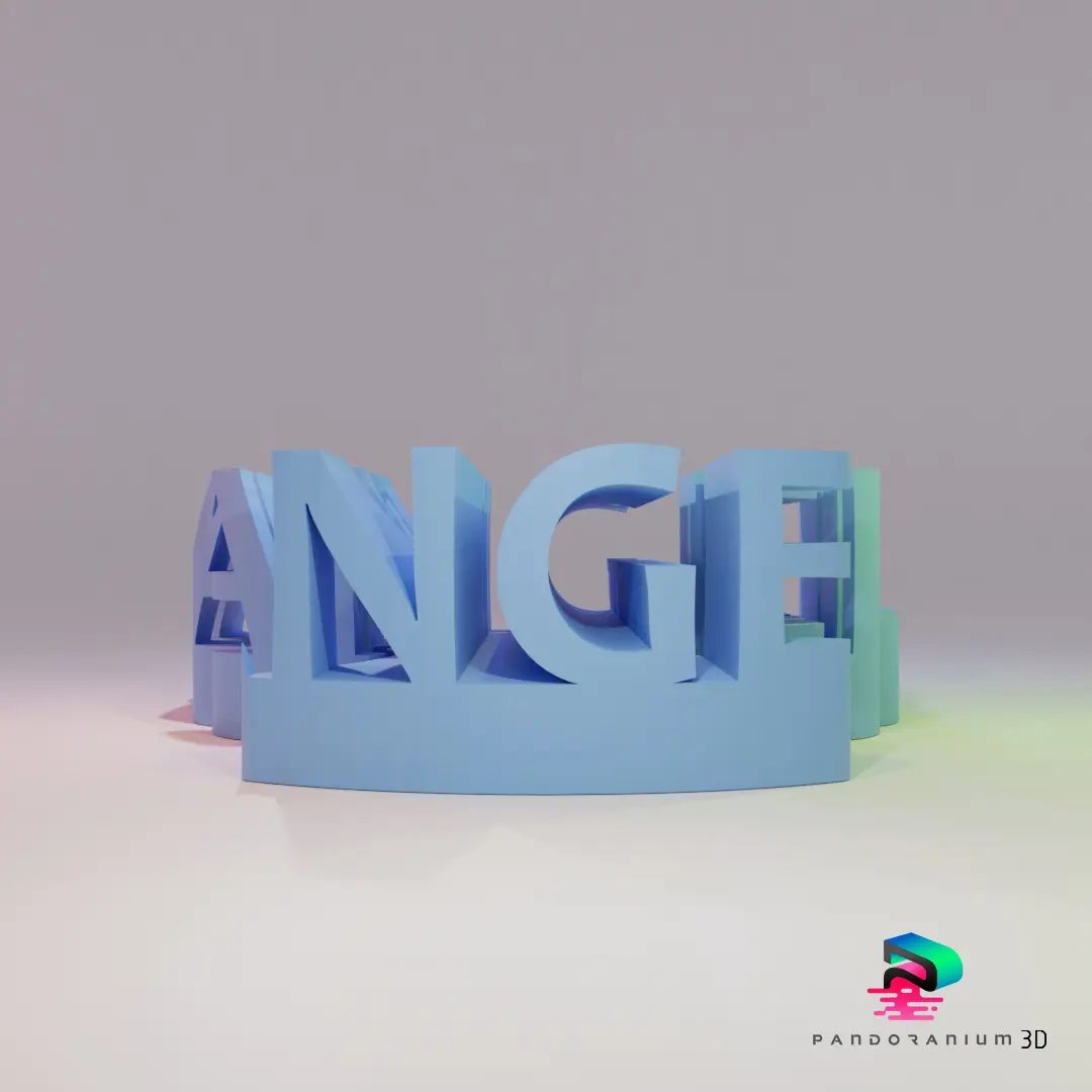 3D WORD SHAPE - ANGEL