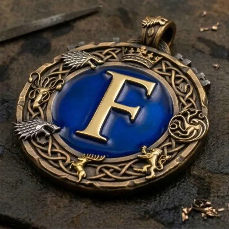 Game of Thrones pendant - Letter F by Aza
