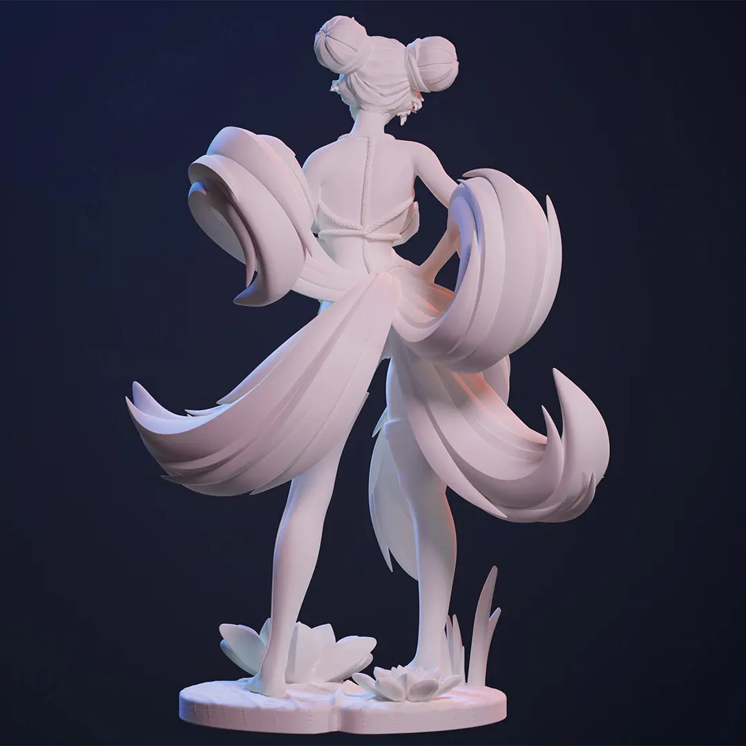 FOX GIRL / 5-TAILED KITSUNE / A