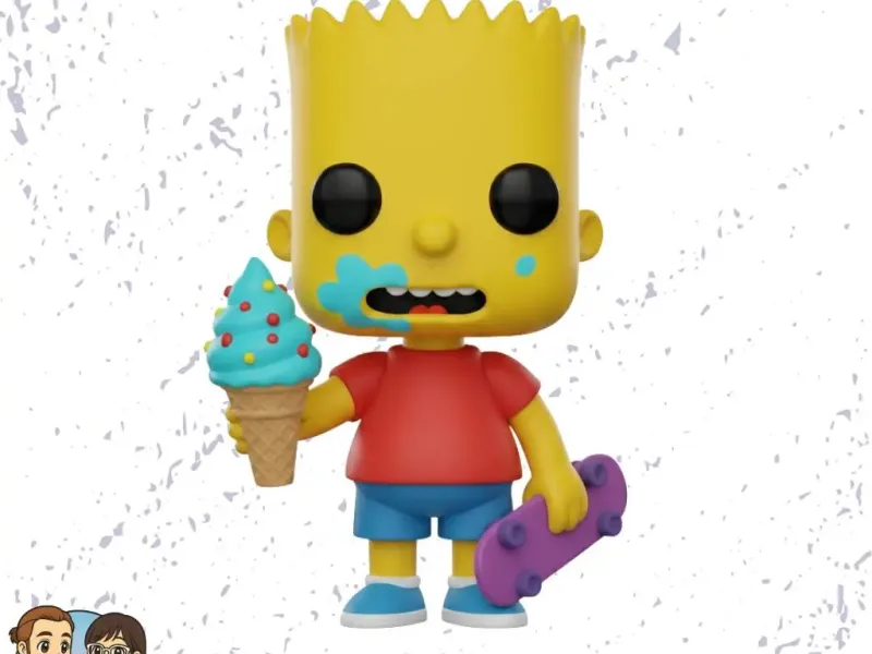 Funko Pop Bart Simpsons taking ice cream