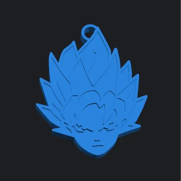 Goku sayan keychain