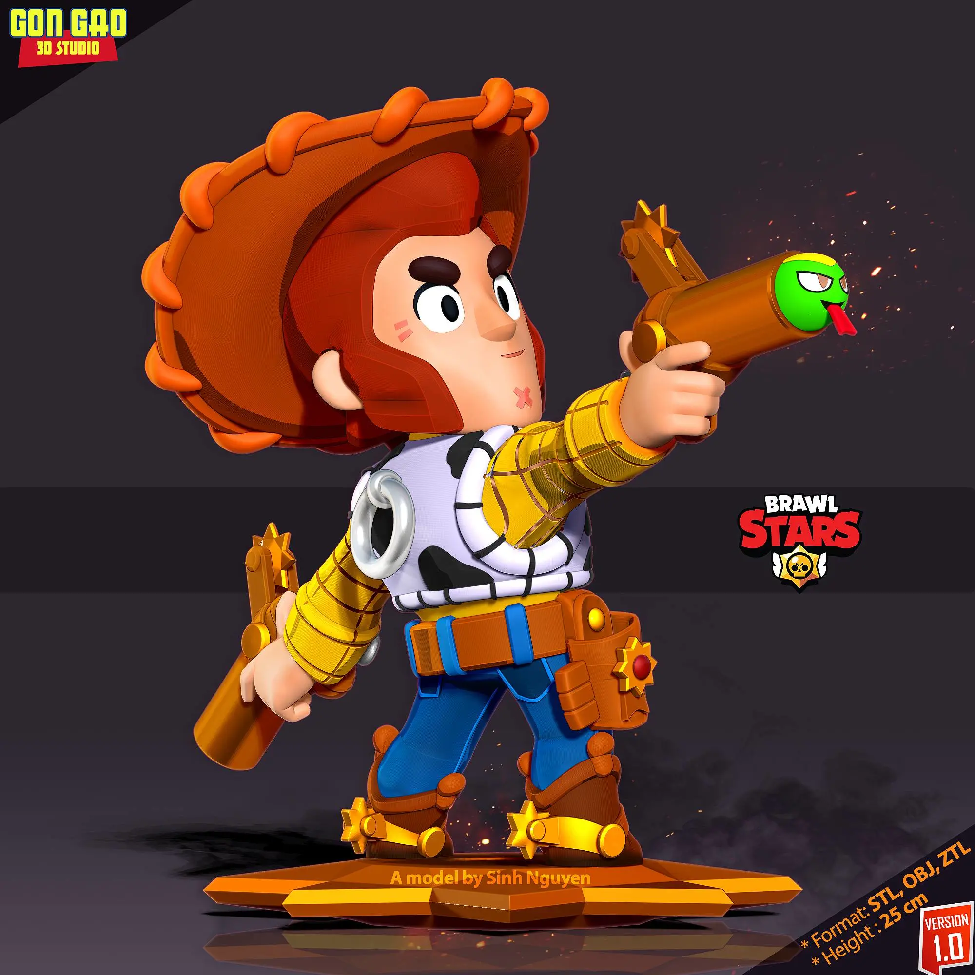 Colt Woody - Brawl Stars Fanart