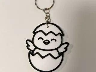 Hatching Easter Chick Keychain