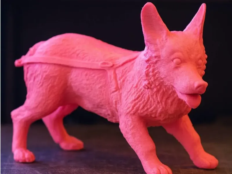 Realistic Standing Dog Figurine – Detailed 3D Printable