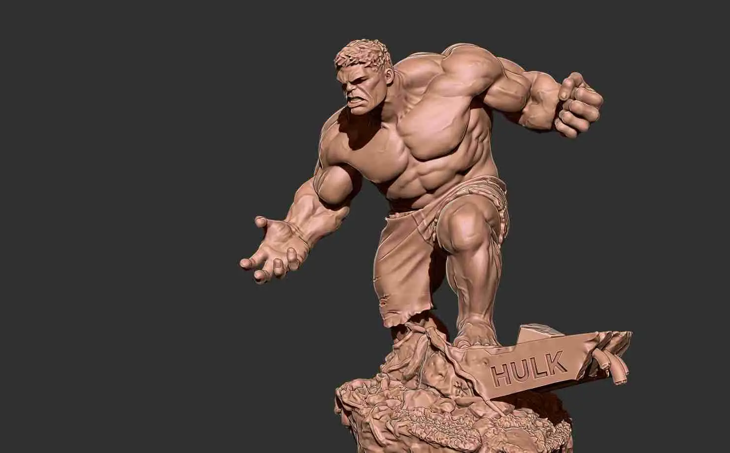 Marvel - Hulk smash 3D-Druck Modell