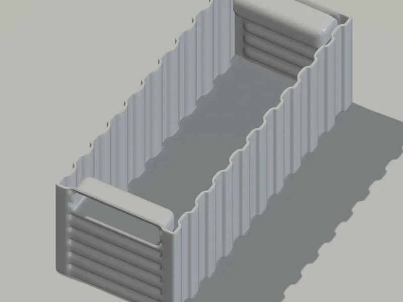 Container STL-Version:- 0.21 Volume:- 19.68
Surface:- 1561