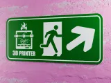 3D Printer Emergency Sign - Right Arrow Up-Right-4