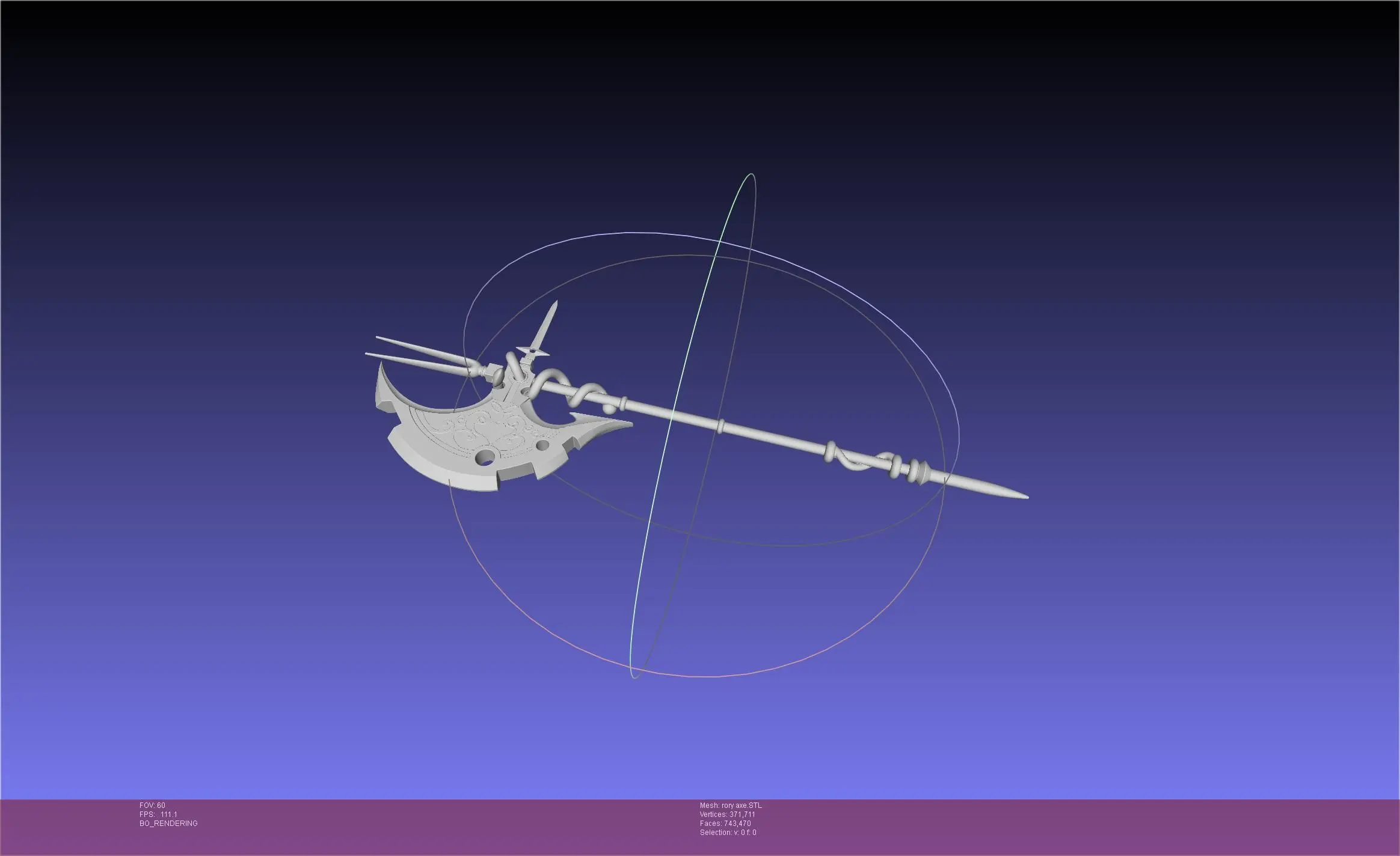 Gate Rory Mercury Axe Printable Assembly