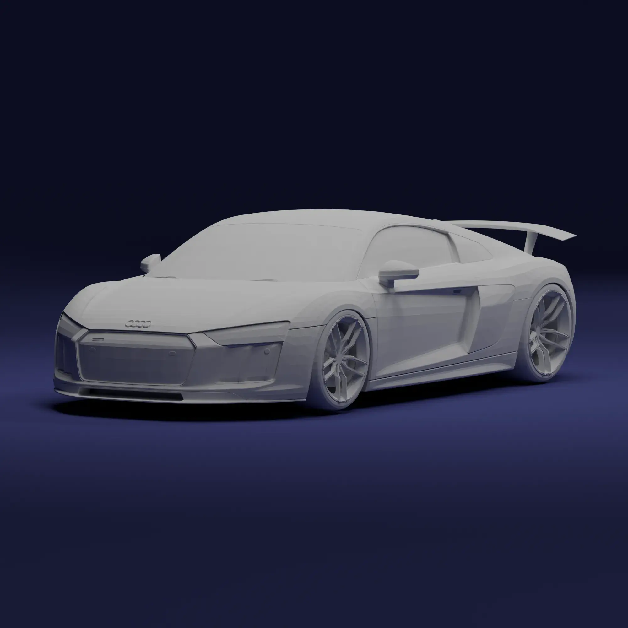 Vehicles & Machinery STL Download - AUDI R8 V10 2017 - 3D MODEL 1/18by ...