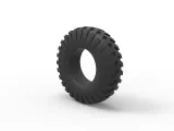 Military truck tire 4 Scale 1:10-6