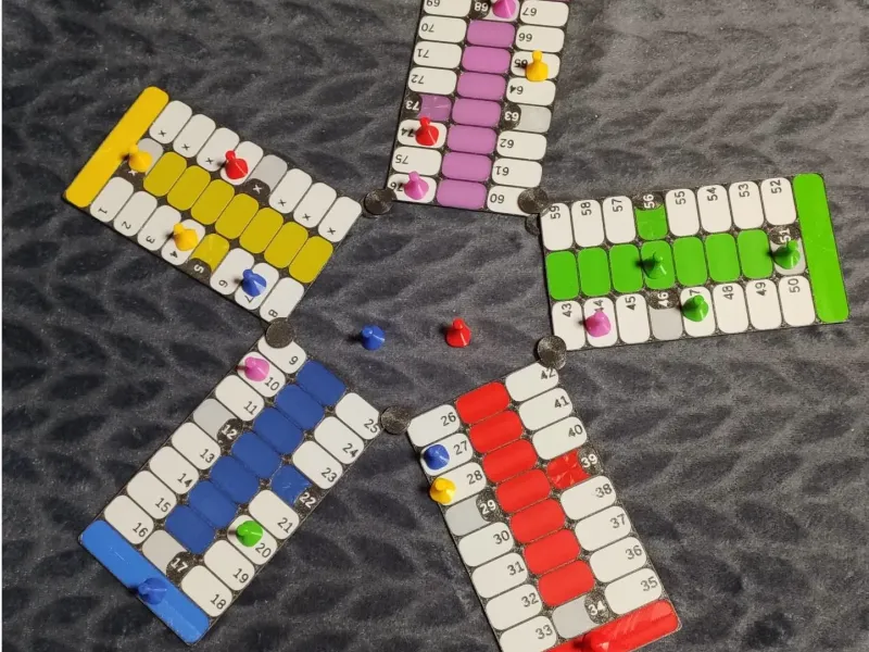 Parchis Ludo Modular Portable