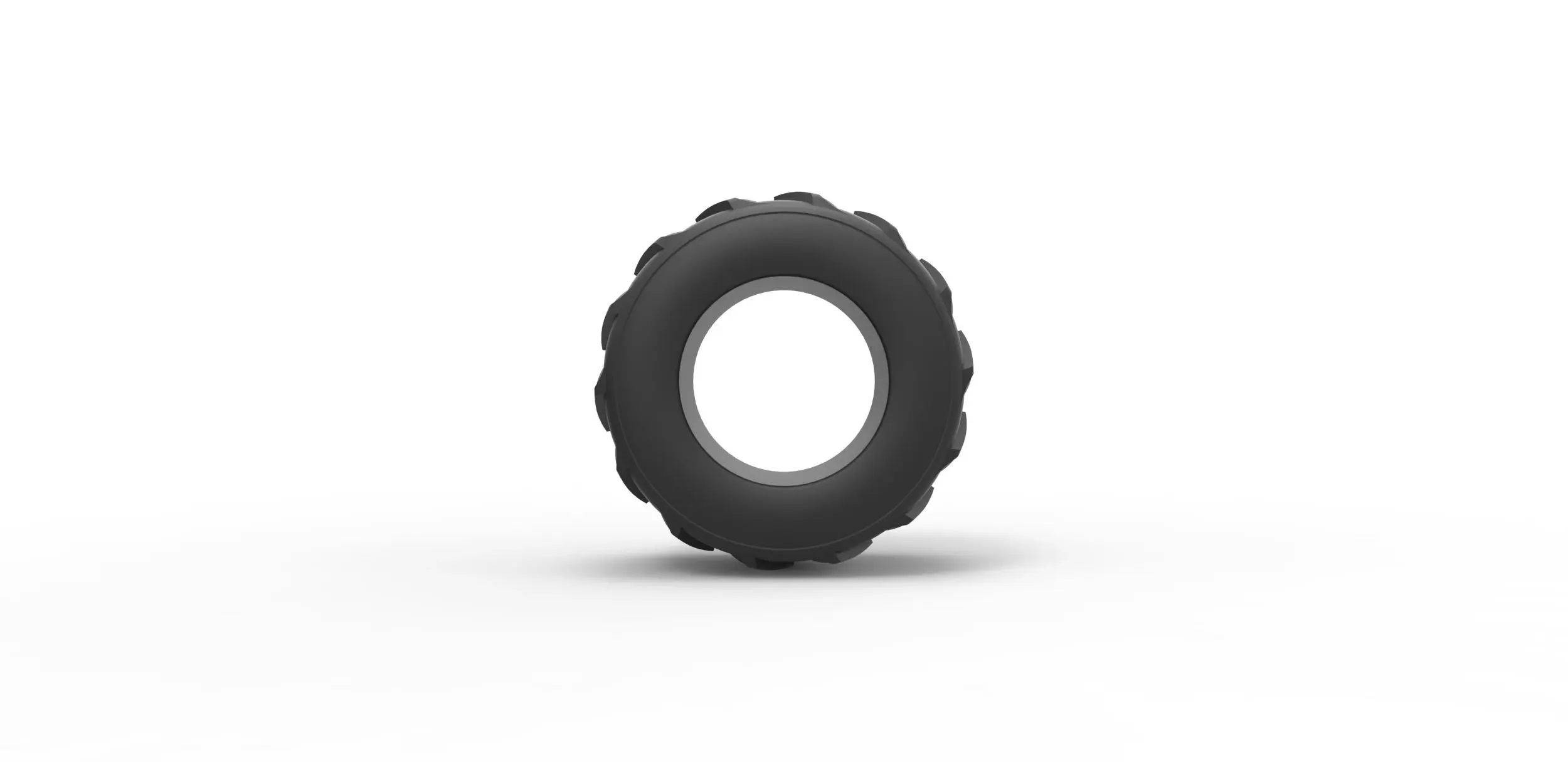 Old school pulling truck tire 2 Scale 1:25