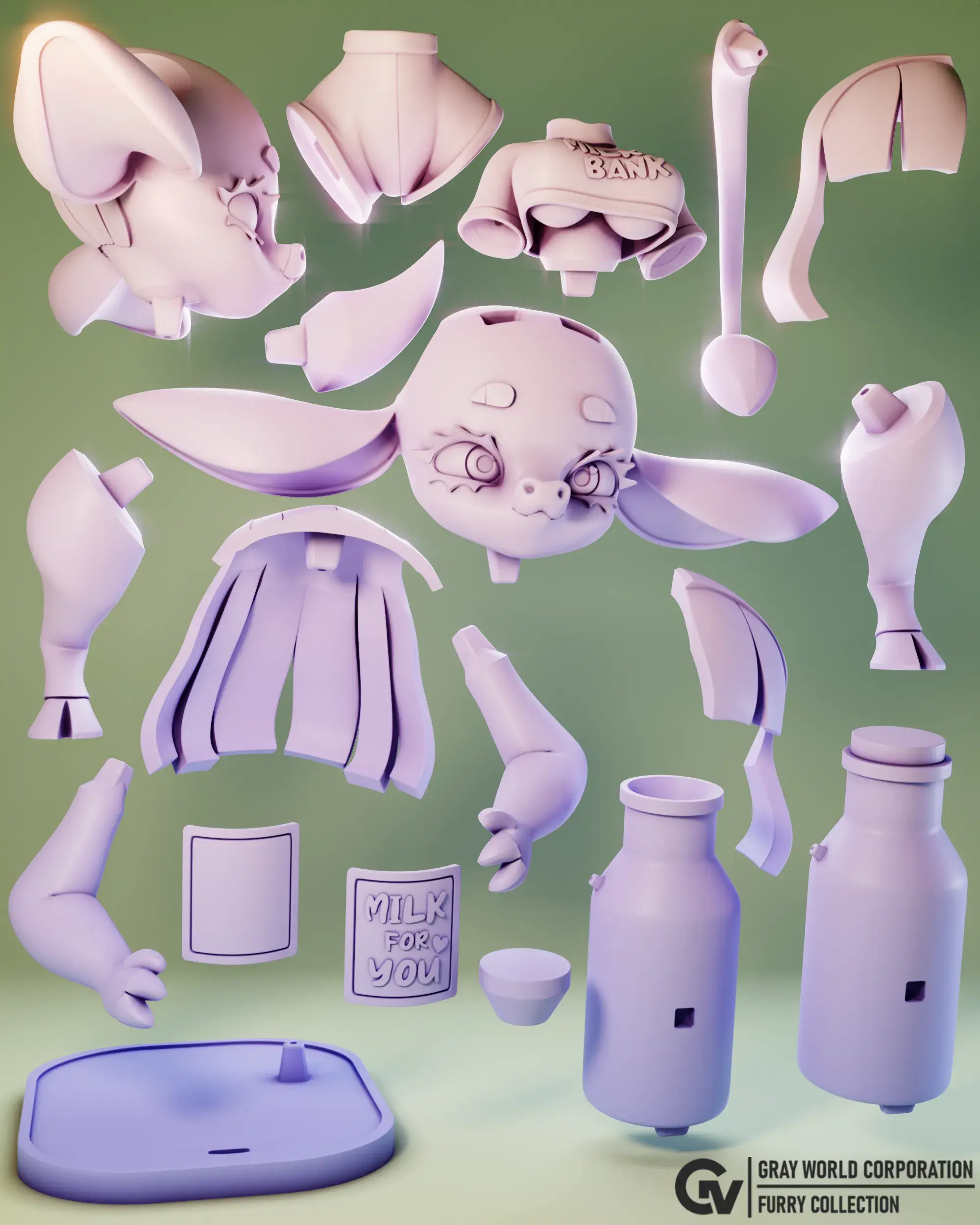 Furry Cow 1 | Furry
