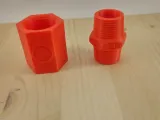 3/4 BSP Male/Female Threaded Pipe Coupling-7