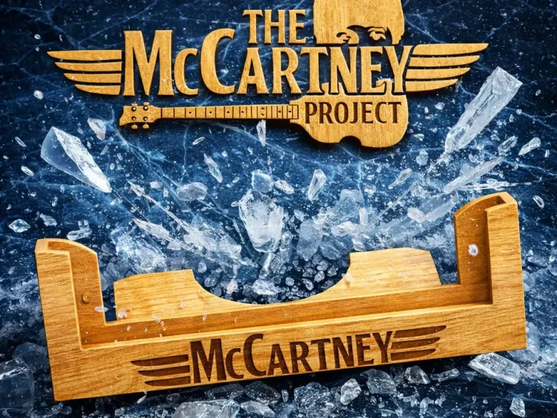 Sir James Paul McCartney logo and Audio CD holder