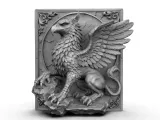 Wall panel with a Griffin design-7