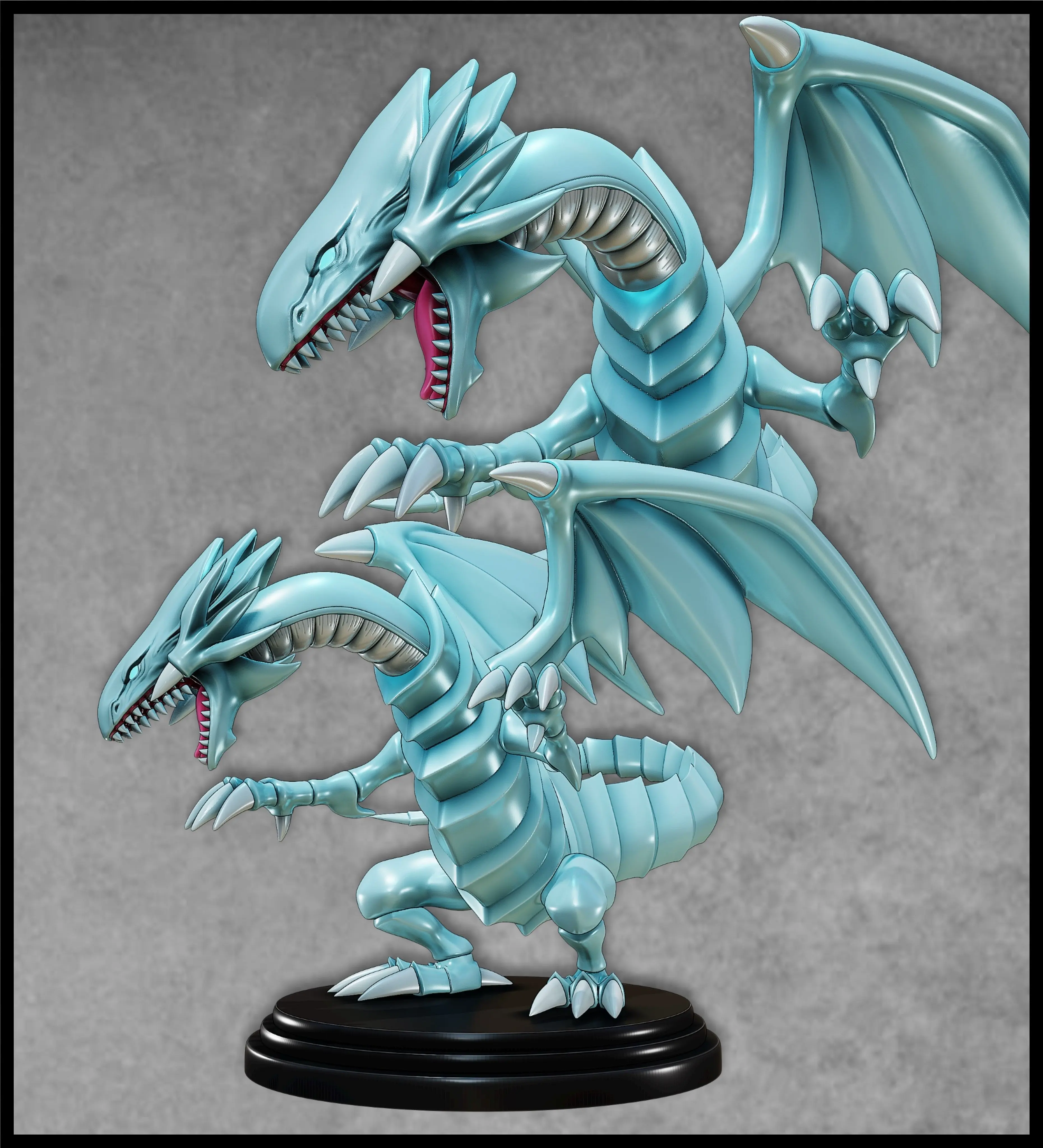 BLAUÄUGIGER WEISSER DRACHE FIGUR 2 - YUGIOH